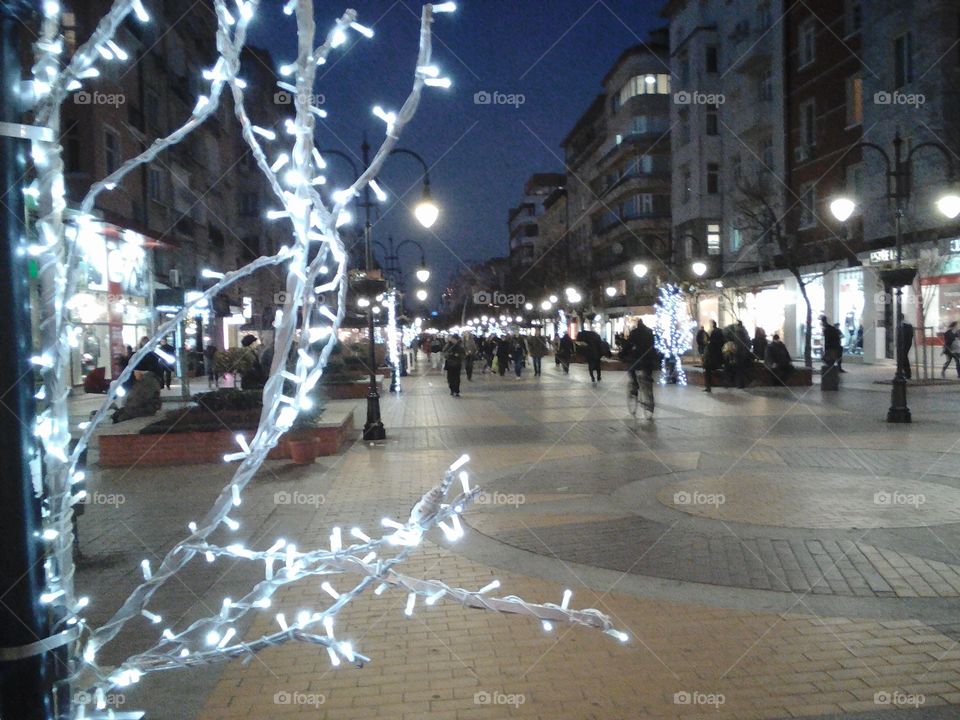 Lights on the street