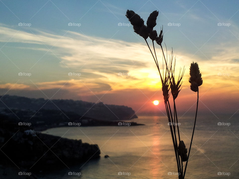 Scenic view of sunset