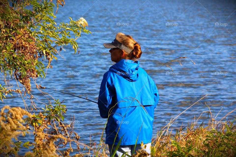 Fishing and enjoying the view