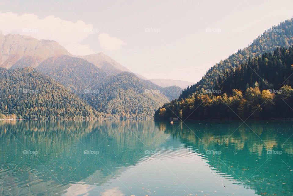 View on the Ritza lake