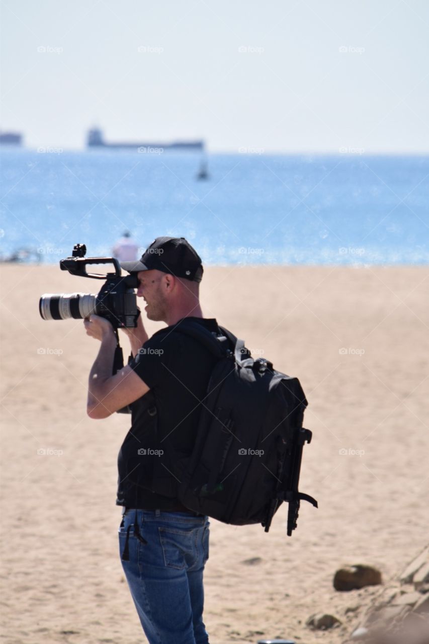 Man on the beach 