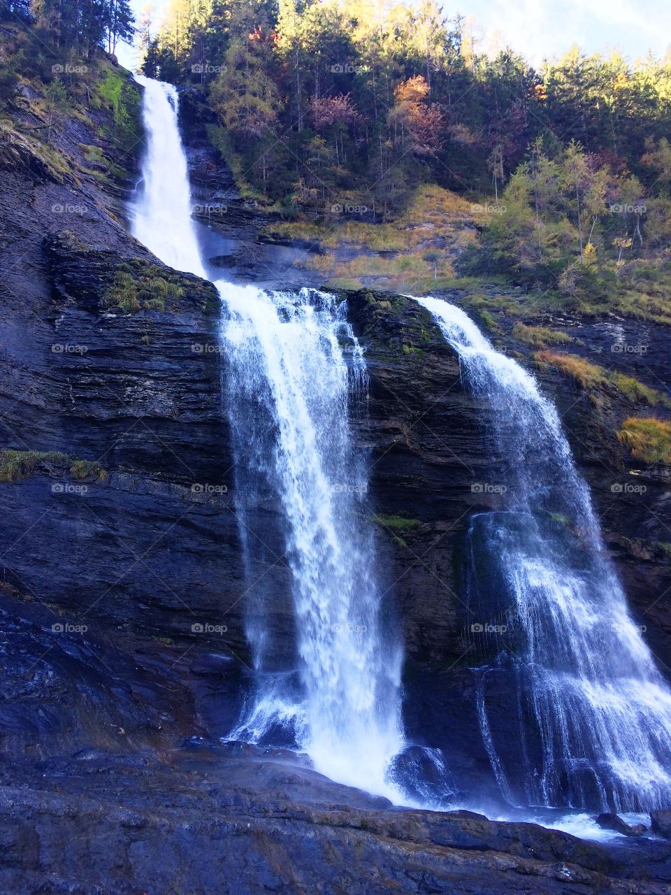 French Alps Waterfall