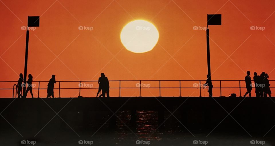 Sunset at Frankston Pier