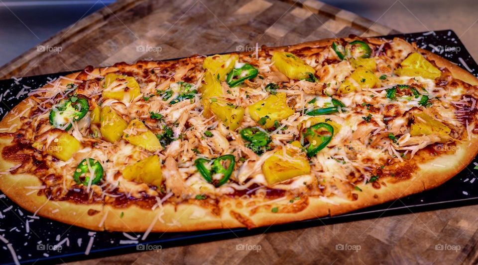 Pineapple and Jalapeño Flatbread