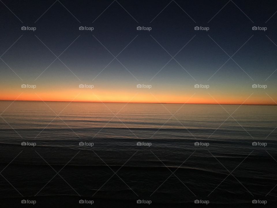 Pacific Ocean Beach Sunset in Encinitas, California