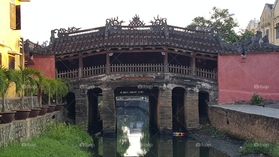 Old Japanese bridge in Hoi an