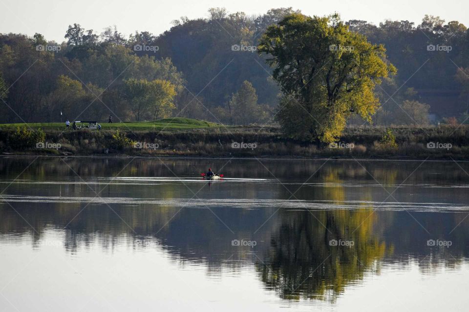 Scenic view of river