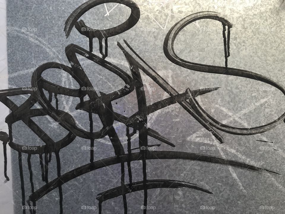 Grafitti sobre lámina