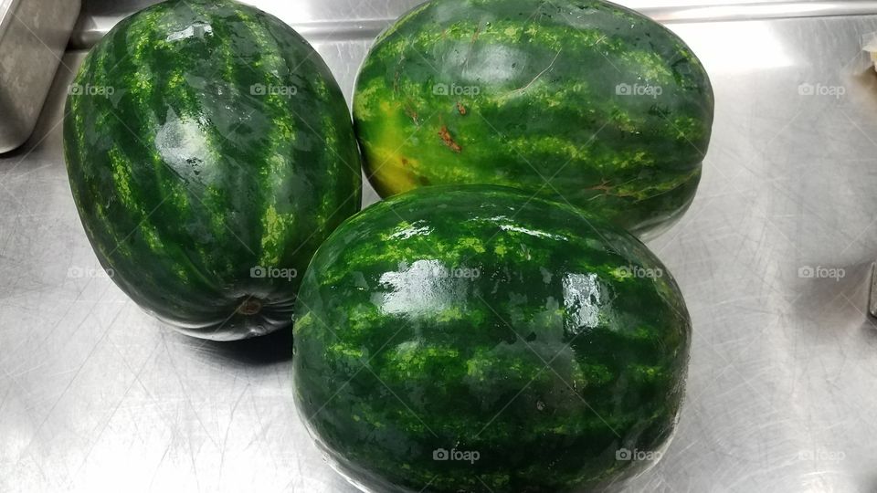 three watermelon