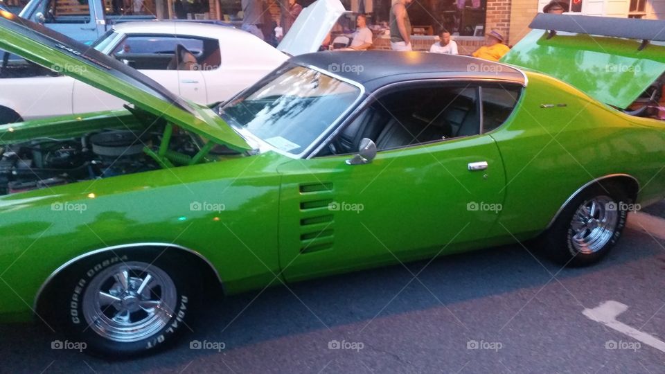 Dodge Charger w/340 magnum. Car on display at car show