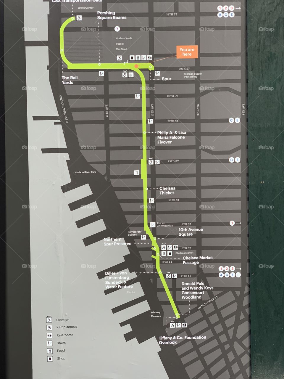 The High Line Map