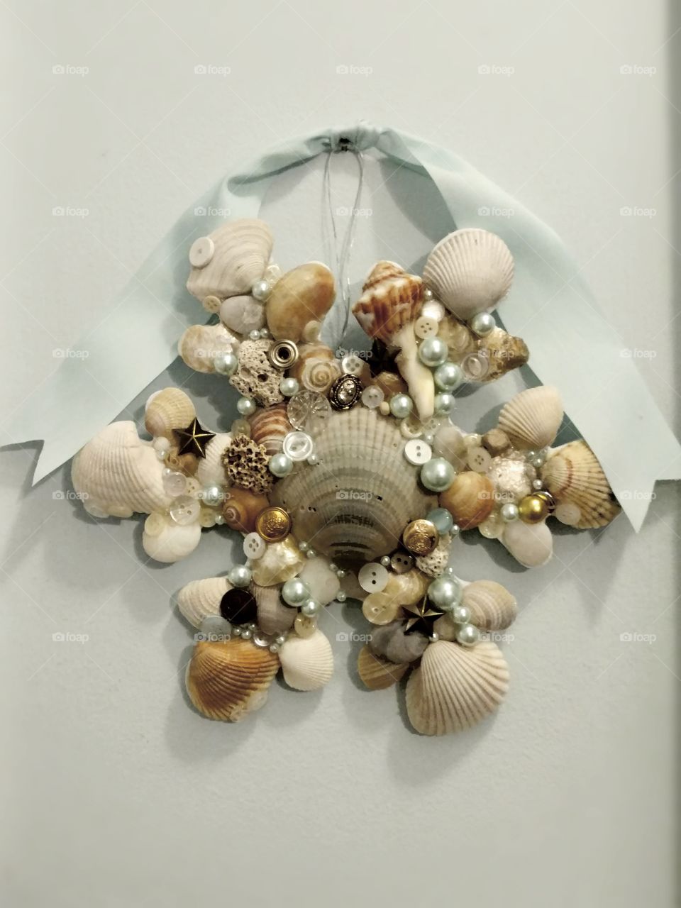 Seashell Snowflake Decoration