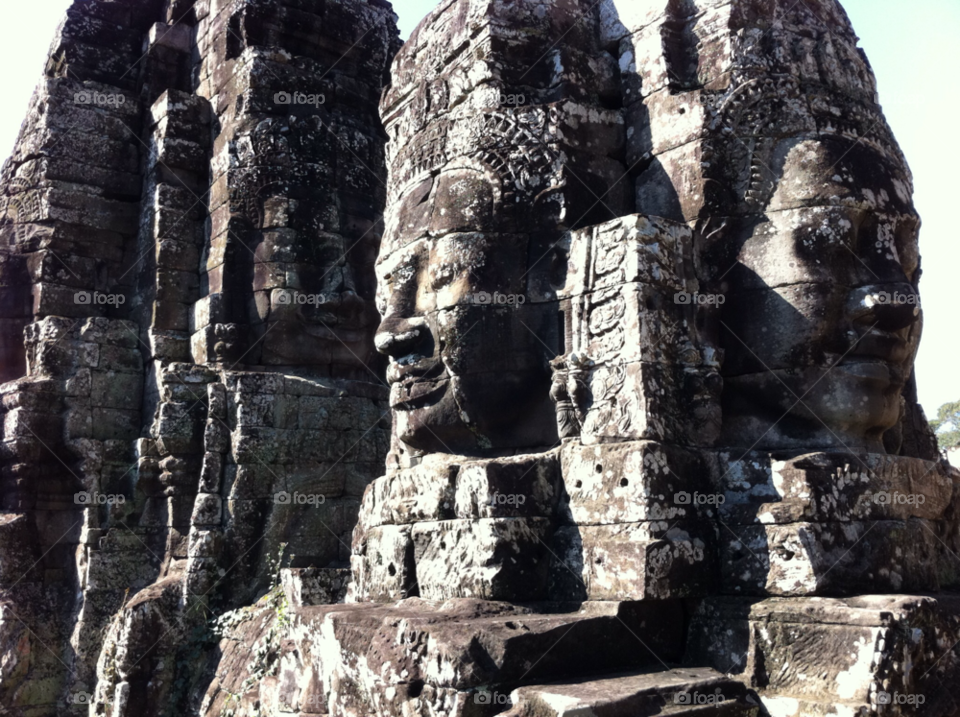 cambodia siem reap bayon angkor thon by samyen