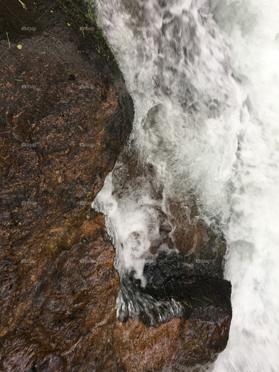 Small river passing throw rocks