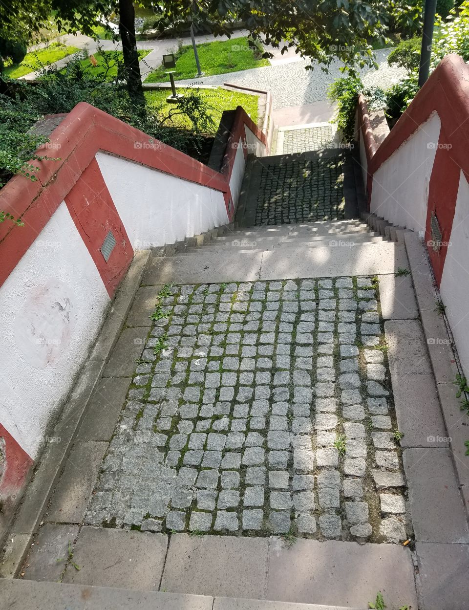 a staircase in the dikman vadesi park in Ankara Turkey