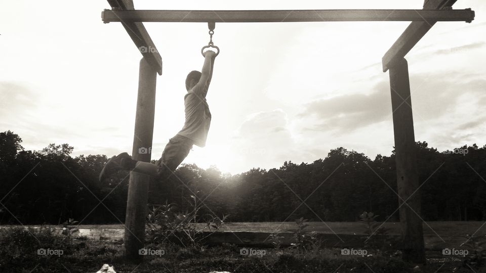 Person doing workout