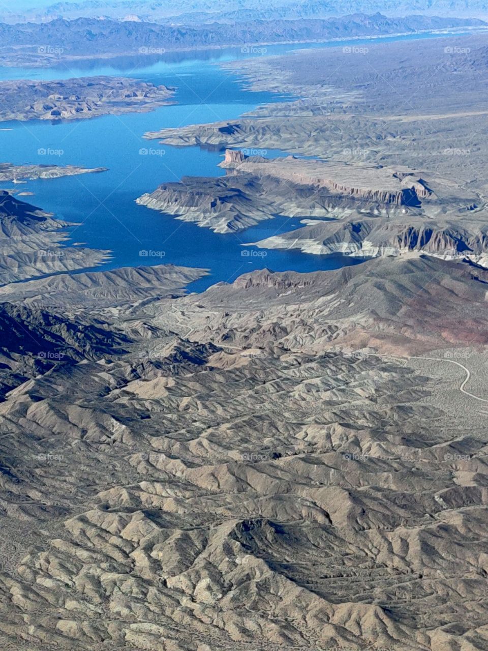 view of Colorado river from above