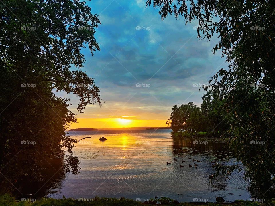 beautiful Sunset in Finland Tampere ❤️