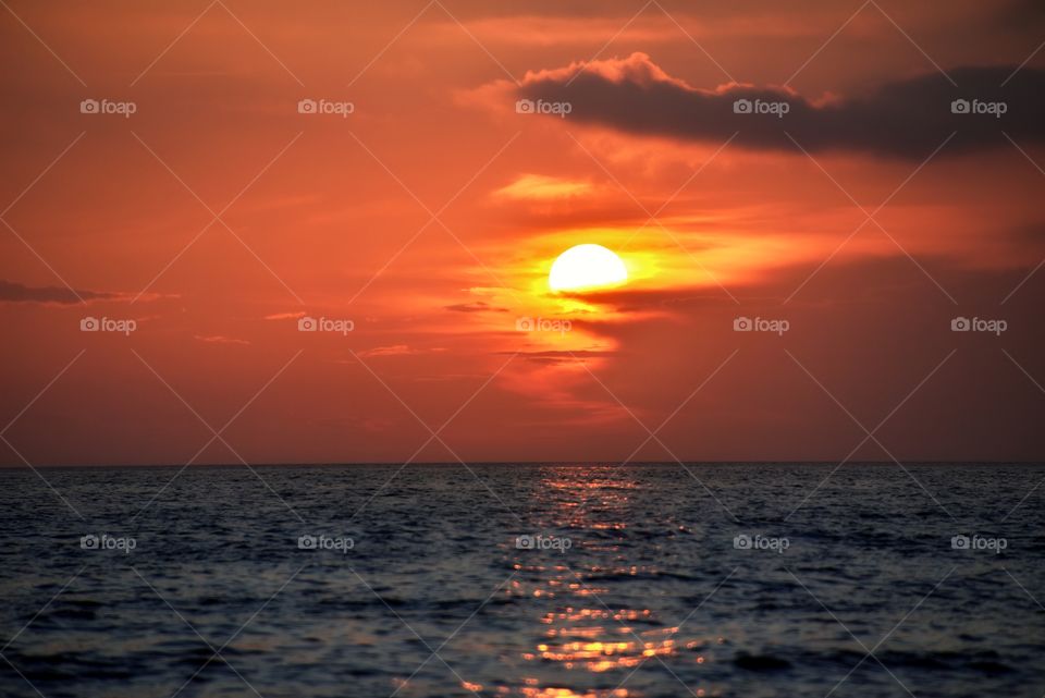 Sunset in Baltic Sea