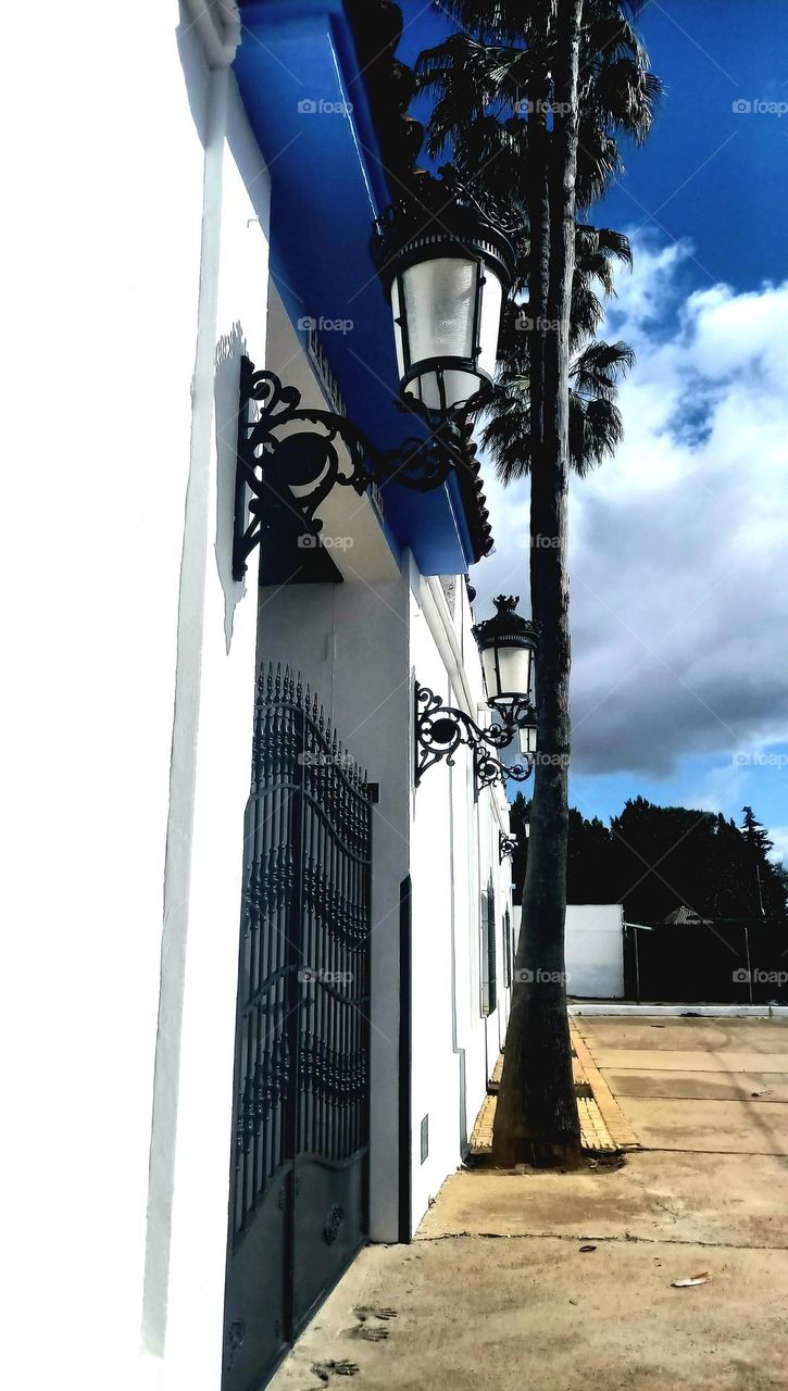 Faroles de entrada Hacienda La Teja