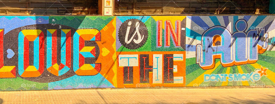Love is in the air . Pop of color . Buenos Aires Argentina 