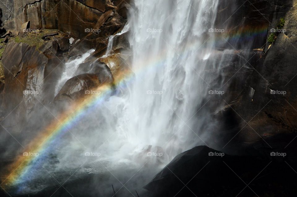 Rainbow over the falls