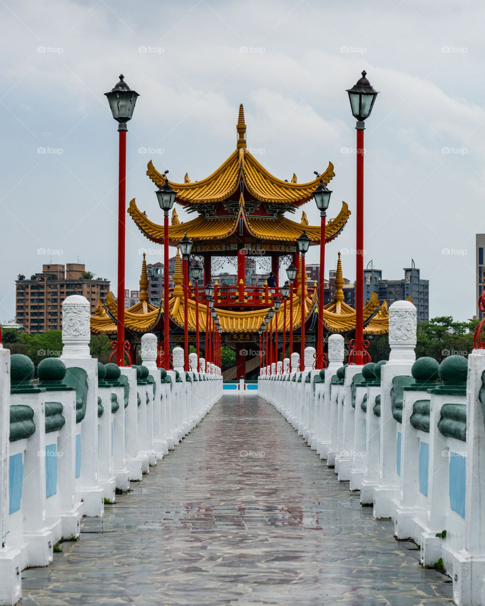 View of chinese temple