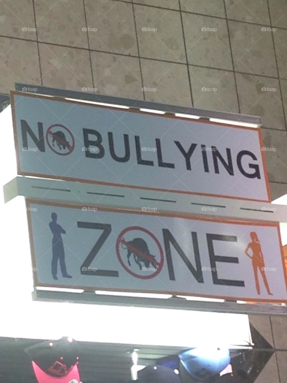 No bullying sign