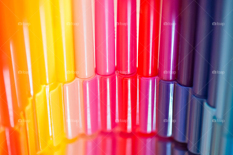 colorful pens
