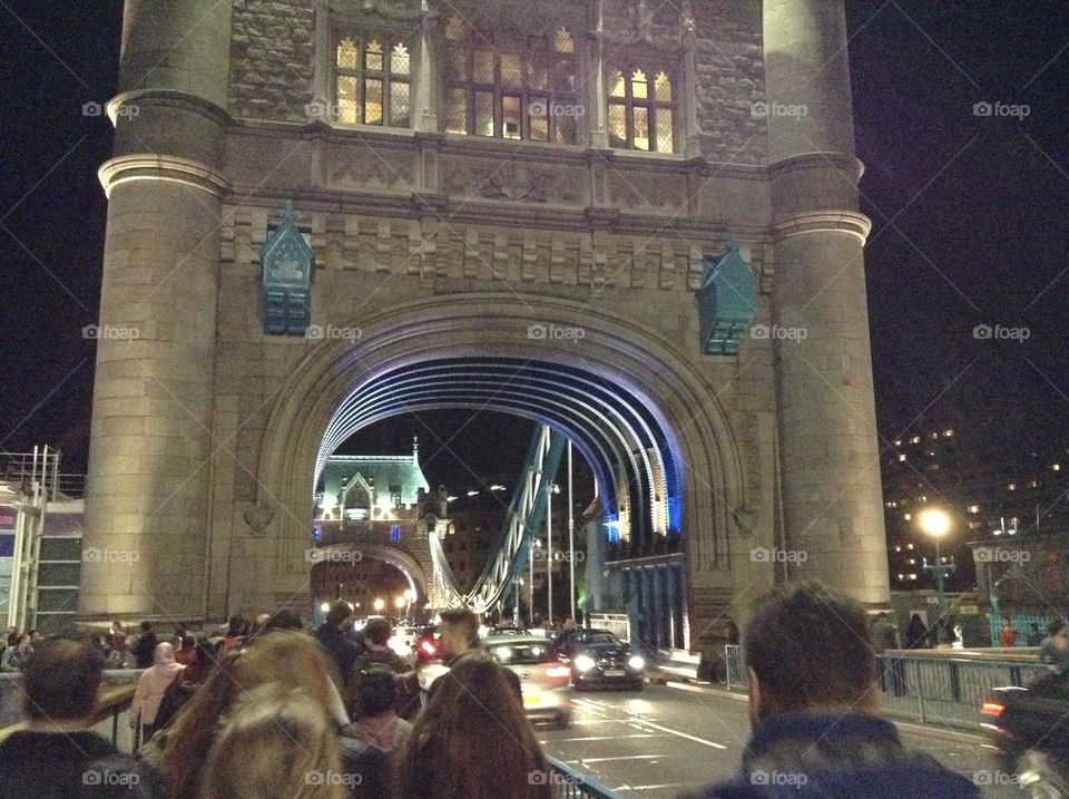 London bridge at night
