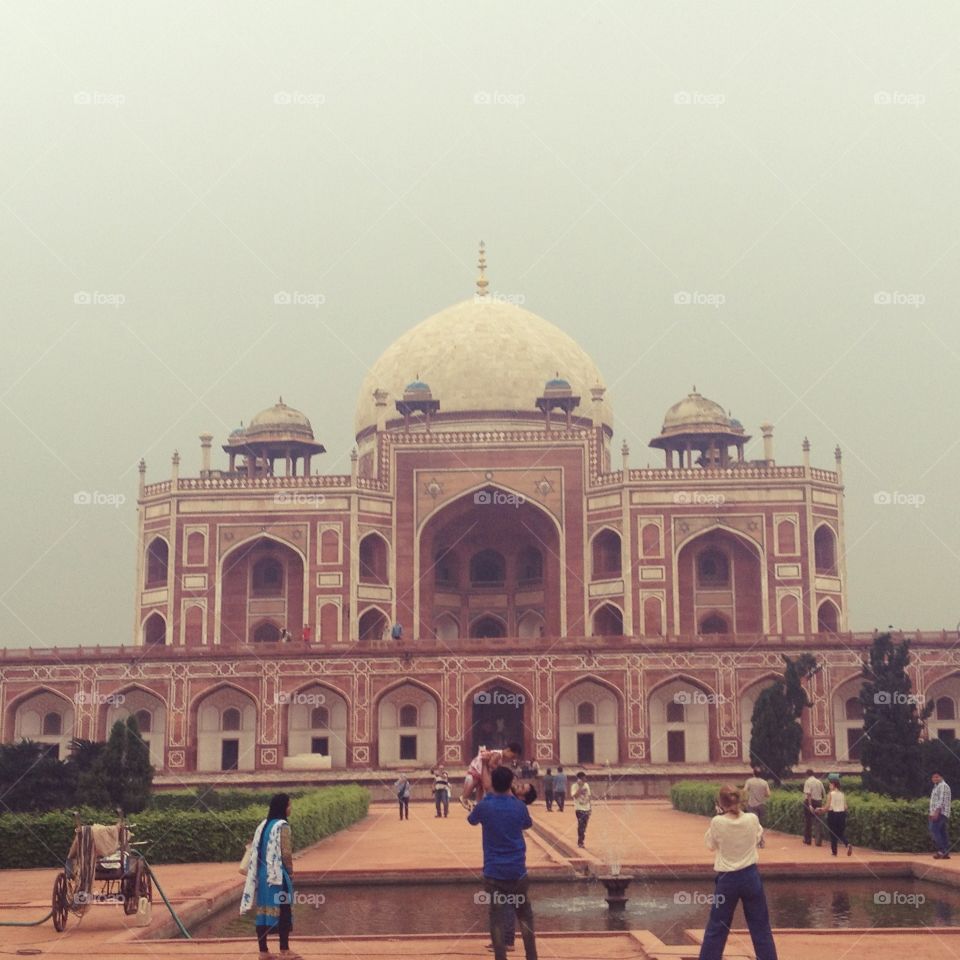 the red taj Mahal in new Delhi, india