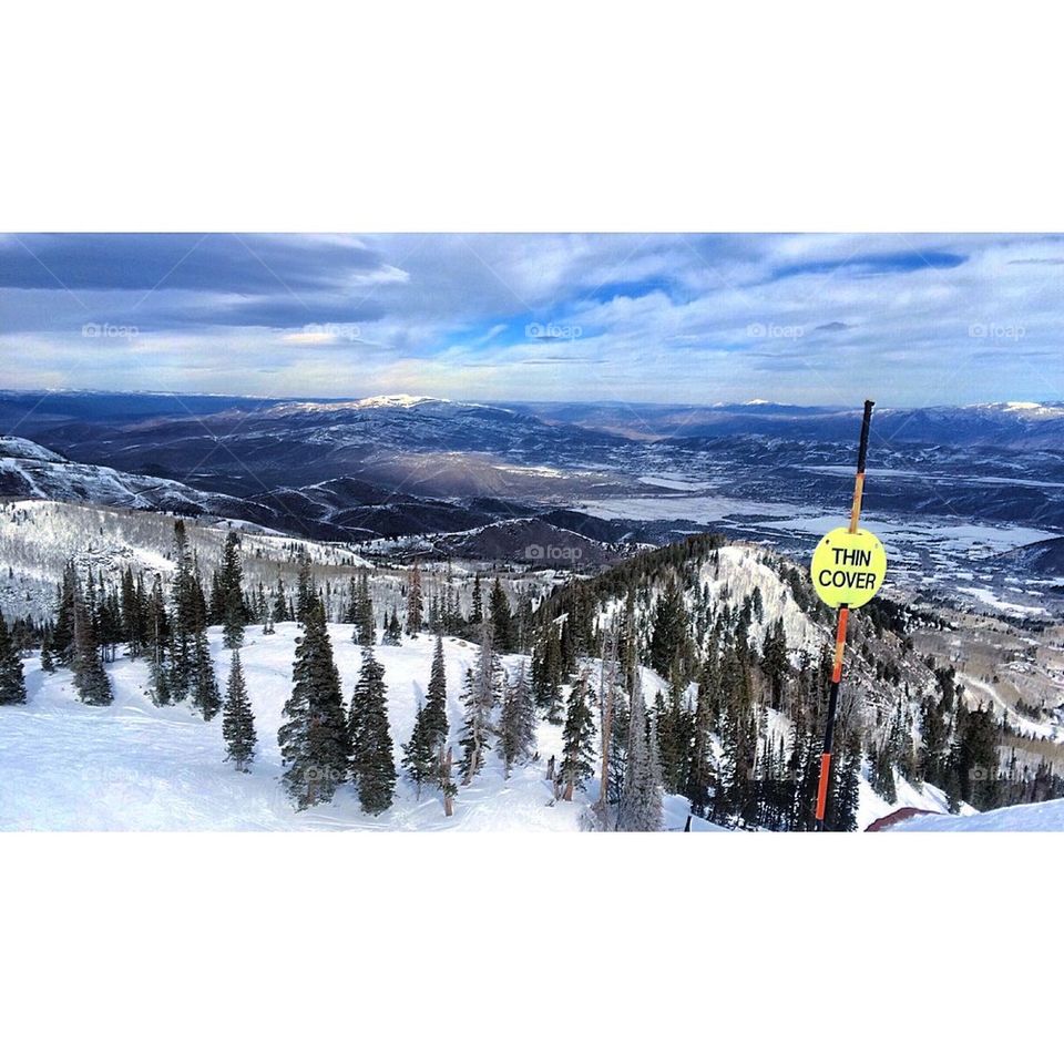 The view at Canyons Ski Resort, Utah.