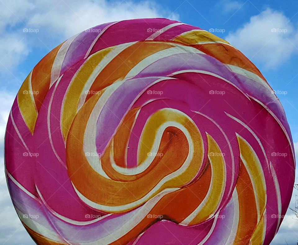 The Pink Swirl Lollipop
