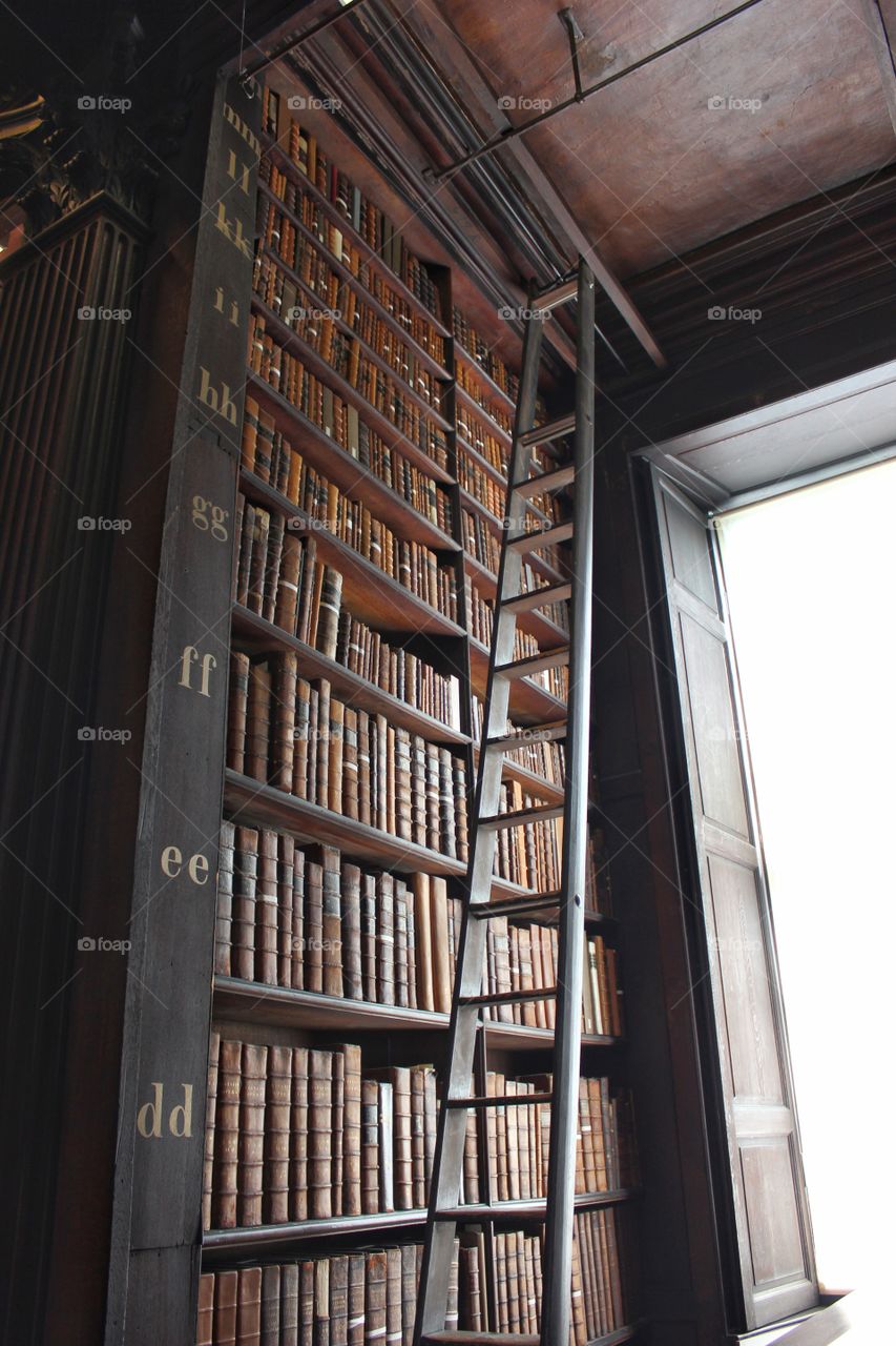 Long Room Library Ladder - Trinity College Dublin 