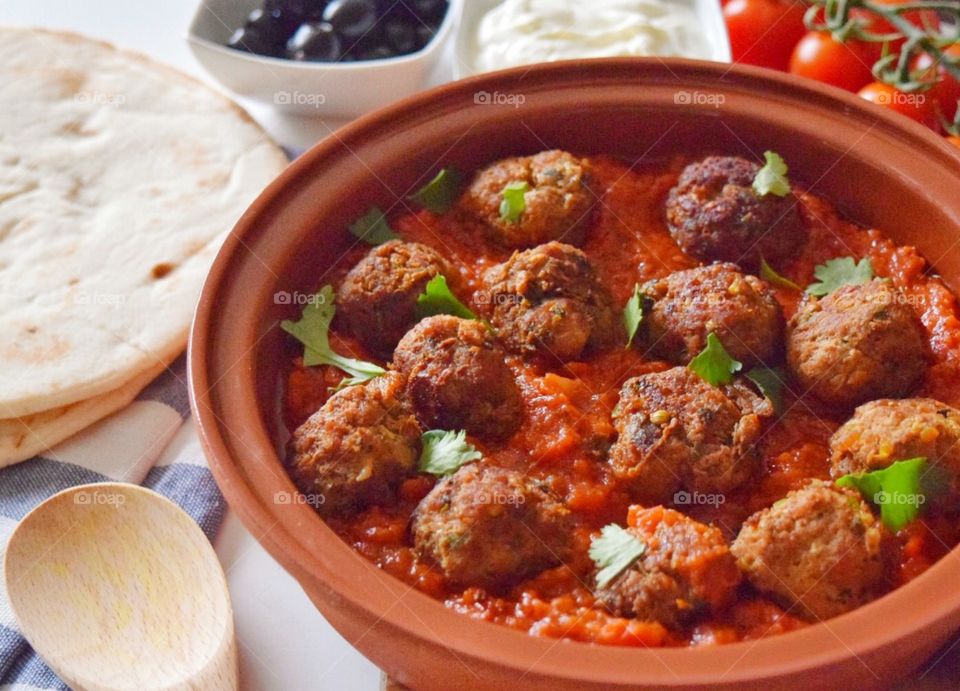 Meatballs in a bowl