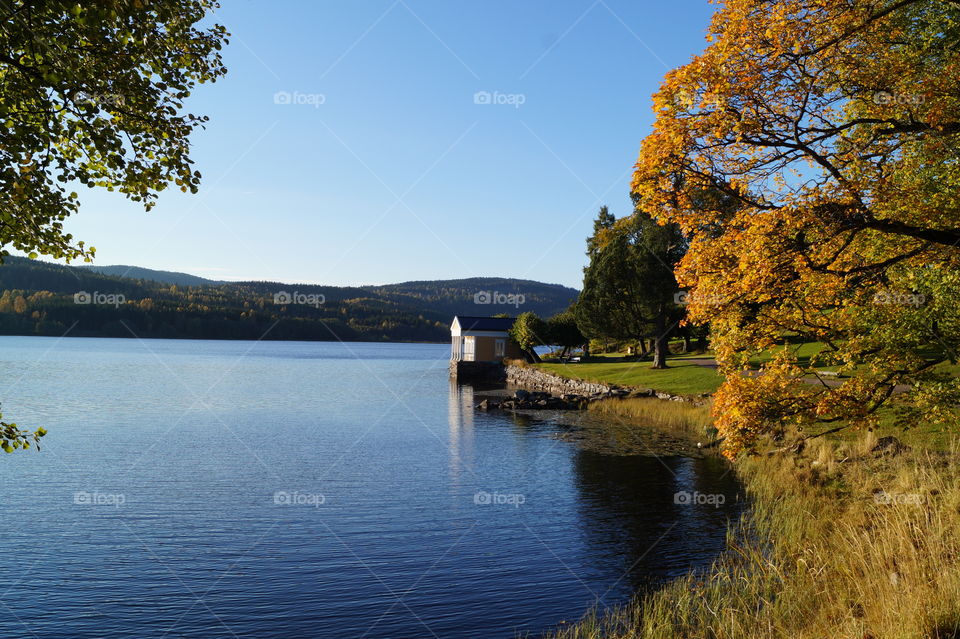 Autumn by Bogstadvannet, Oslo, Norway