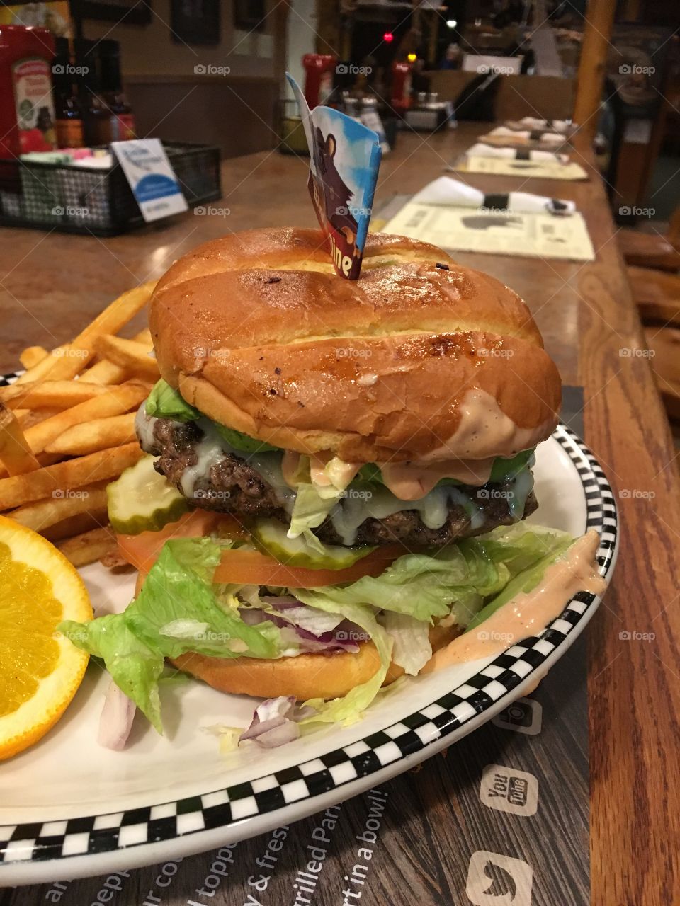 Delicious hamburger 