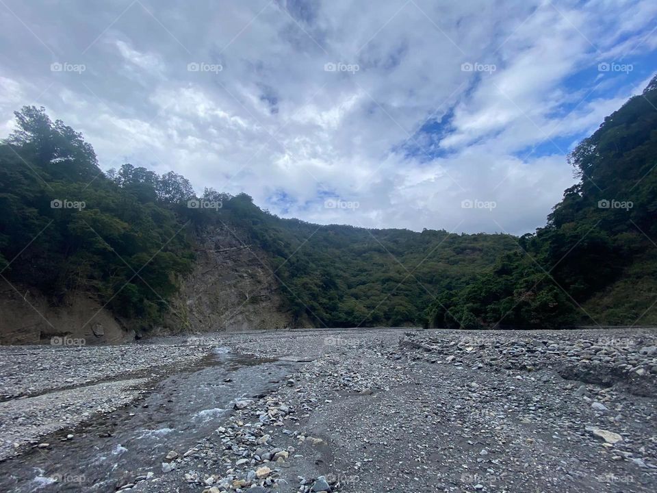 Beautiful mountain and river scenery