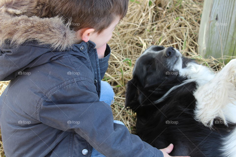 Boy and his dog