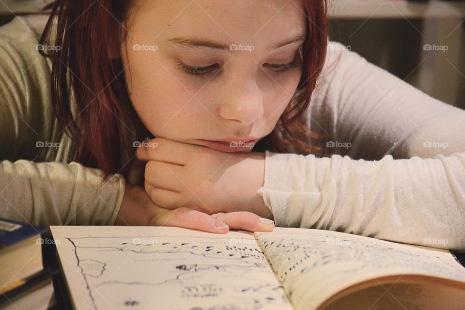 Girl reading