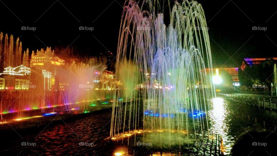 Fountain show xi'an, China