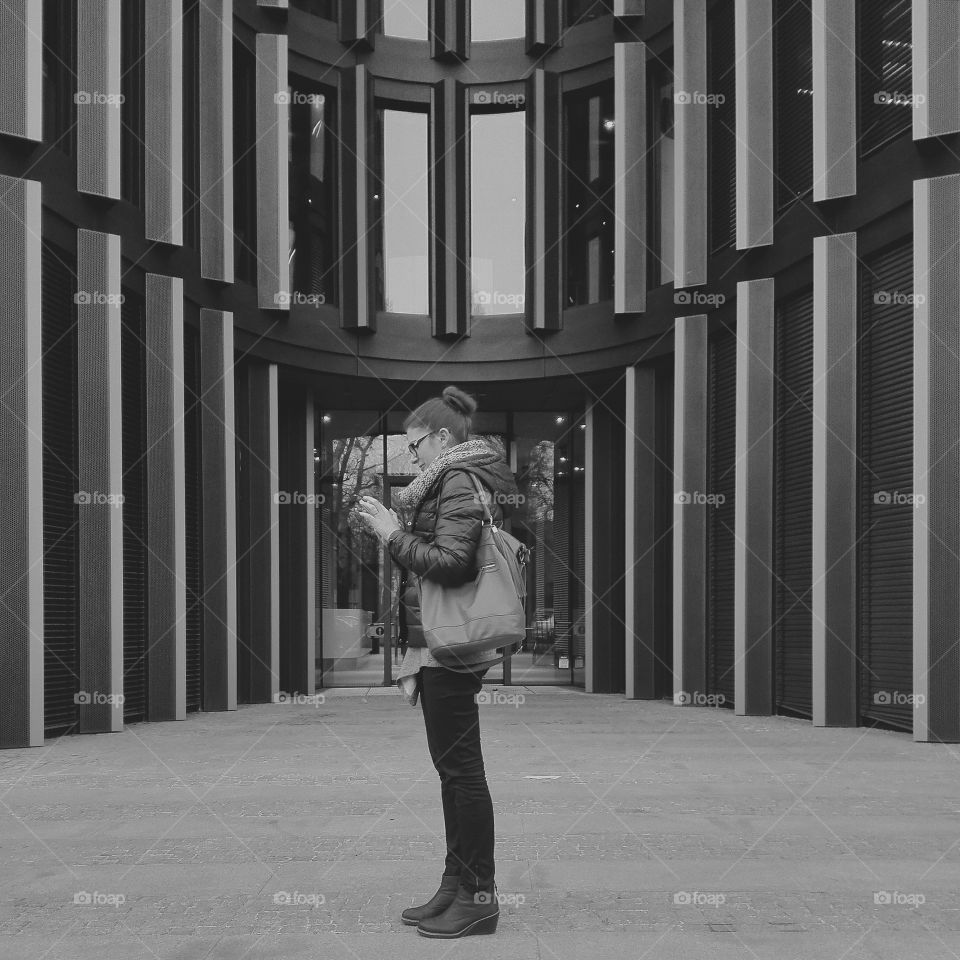 she is getting the perspective