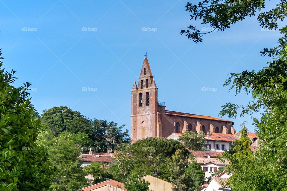 The church of Nailloux in the south of France