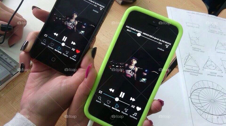 I work with my iPhone 