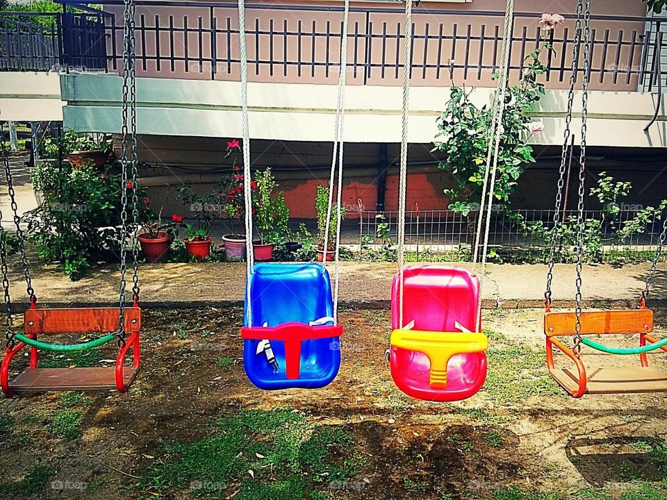 swings in the garden