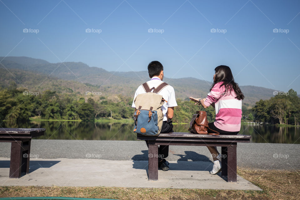 Lover in the dam