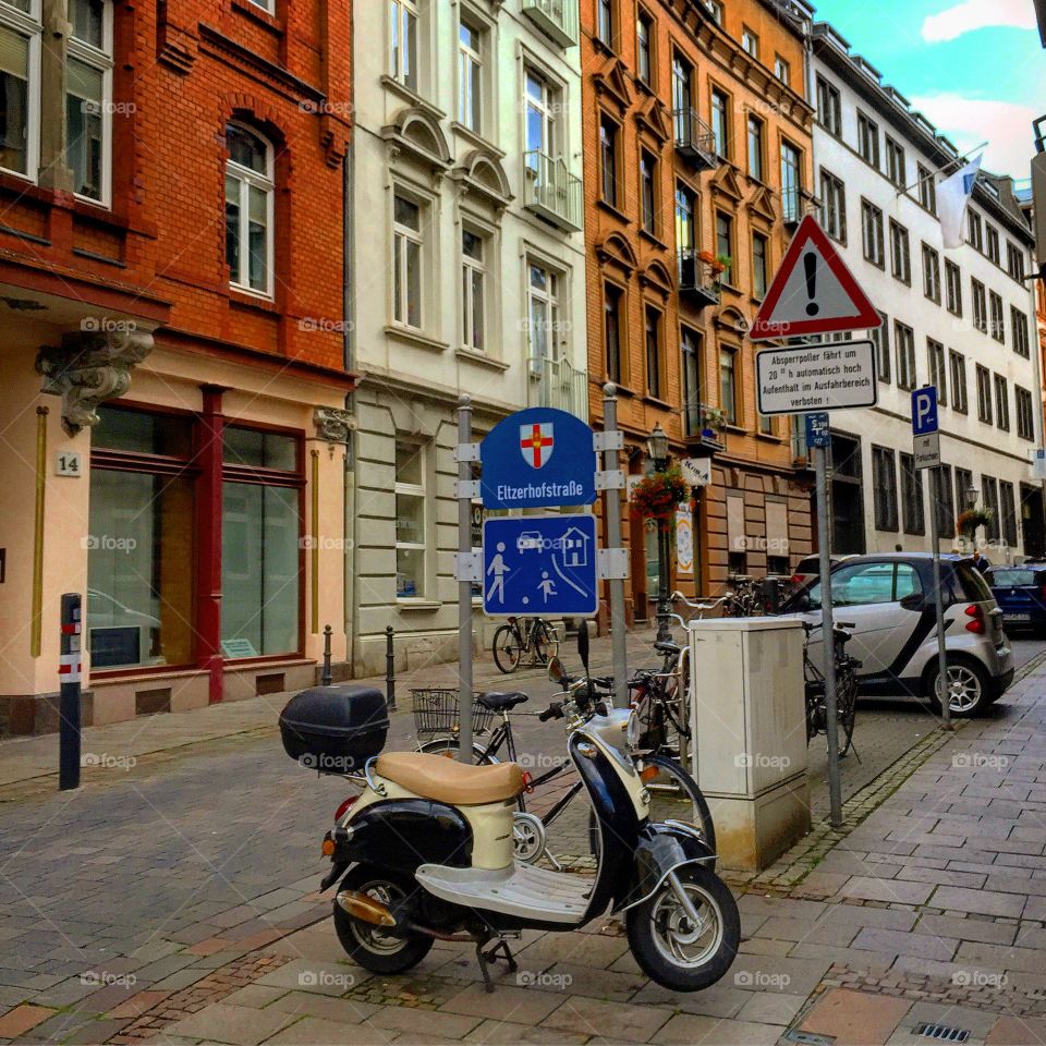 Street, City, Bike, Wheel, Outdoors