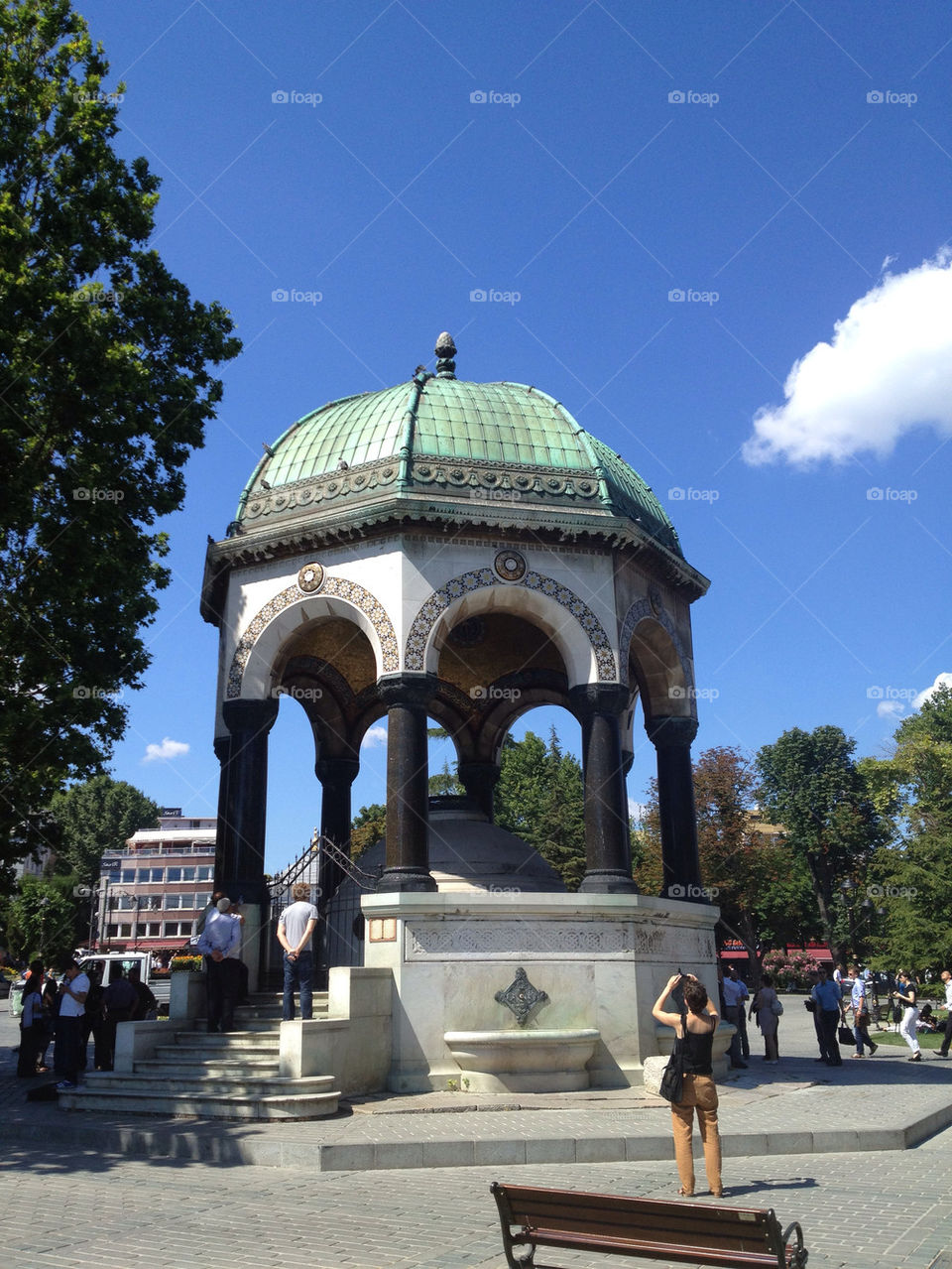sky people tree fountain by linhof