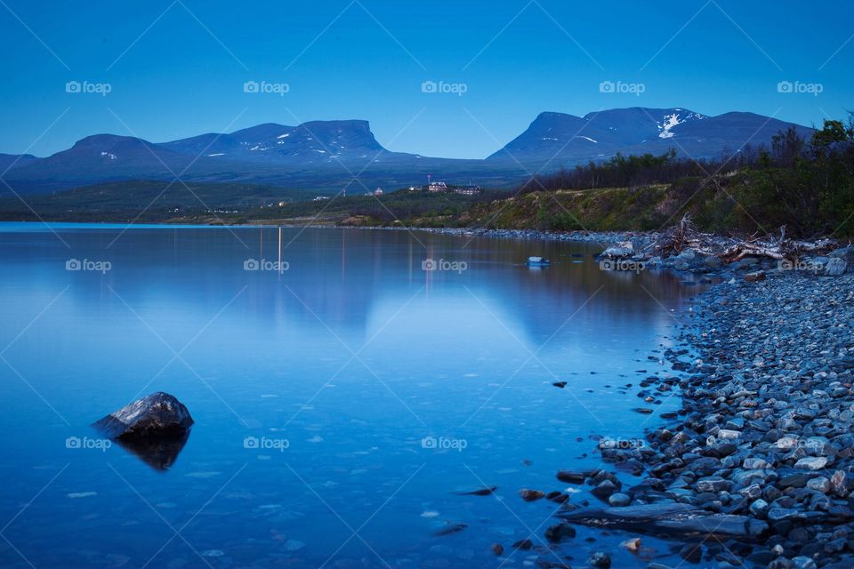 Scenic view of lake