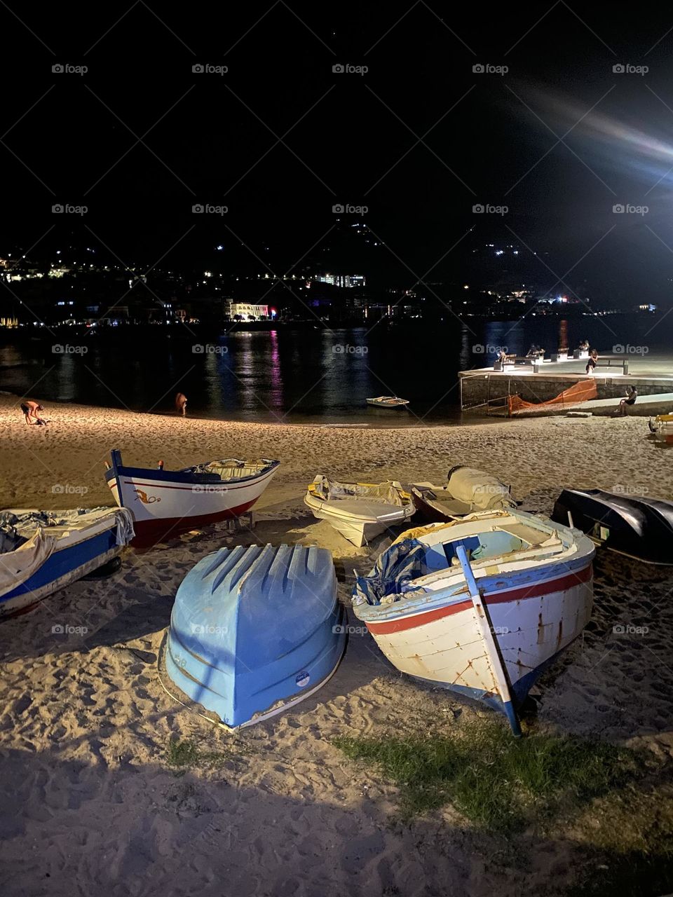 Boats in the Italy’s beach
